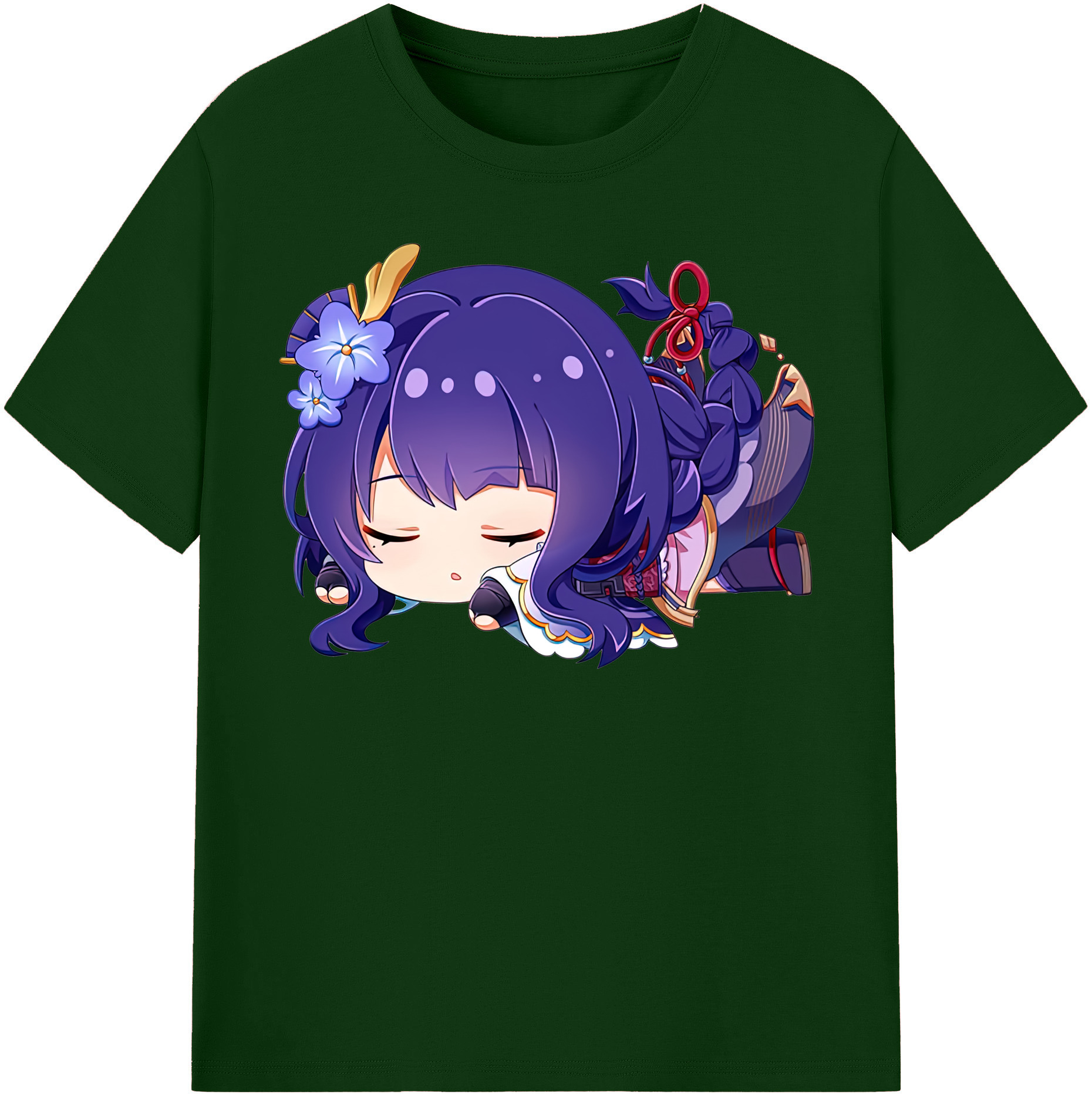 げんし神 雷電将軍 らいでんしょうぐん genshin Raiden Shogun 綿100％半袖Tシャツ（フロントプリント）